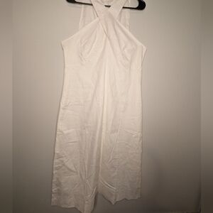 NWT Elegant Banana Republic White sleeveless Dress Size 14